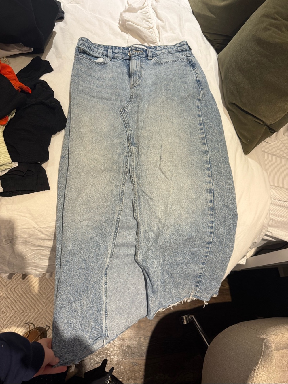 Zara Denim Skirt with